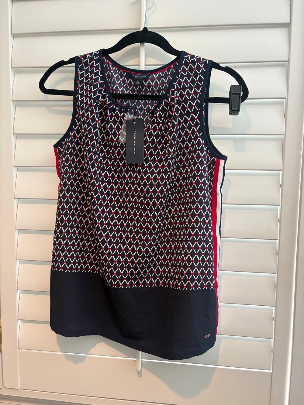 Tommy Hilfiger Geometric Print Top and Pants Matching Set S / 4